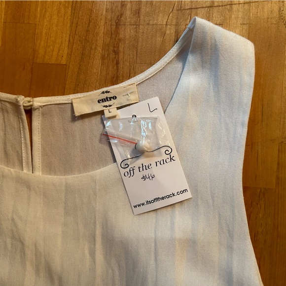 Entro Sleeveless Dress with Pockets. Sz M/L - Picture 5 of 7